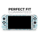 Teal Zendoodle Feathers // Premium Vinyl Wrap Skin Kit Compatible with the Nintendo Switch 2