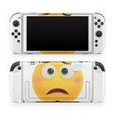 Teary Sad Friendly Emoticons // Premium Vinyl Wrap Skin Kit Compatible with the Nintendo Switch 2