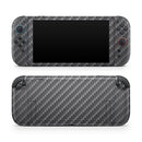 Textured Black Carbon Fiber // Premium Vinyl Wrap Skin Kit Compatible with the Nintendo Switch 2