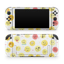 The All Over Emoji Pattern // Premium Vinyl Wrap Skin Kit Compatible with the Nintendo Switch 2