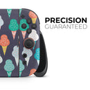 The All Over Teal and Green Ice Cream Cones // Premium Vinyl Wrap Skin Kit Compatible with the Nintendo Switch 2