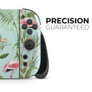 The Tropical Flamingo Scene // Premium Vinyl Wrap Skin Kit Compatible with the Nintendo Switch 2