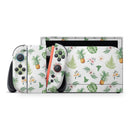 The Tropical Pineapple and Floral Pattern // Premium Vinyl Wrap Skin Kit Compatible with the Nintendo Switch 2
