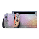 Tie Dye Unfocused Glowing Orbs of Light // Premium Vinyl Wrap Skin Kit Compatible with the Nintendo Switch 2