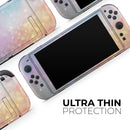 Tie Dye Unfocused Glowing Orbs of Light // Premium Vinyl Wrap Skin Kit Compatible with the Nintendo Switch 2