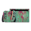 Trendy Green with Pink Rust // Premium Vinyl Wrap Skin Kit Compatible with the Nintendo Switch 2 - Vinyl Skin Wrap for Nintendo Switch 2, OLED, Lite, Pro Controller, Wii & Classic Handhelds