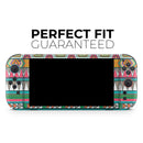 Tribal Vector Green & Pink Abstract Pattern V3 // Premium Vinyl Wrap Skin Kit Compatible with the Nintendo Switch 2 - Vinyl Skin Wrap for Nintendo Switch 2, OLED, Lite, Pro Controller, Wii & Classic Handhelds