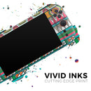 Tribal Vector Green & Pink Abstract Pattern V3 // Premium Vinyl Wrap Skin Kit Compatible with the Nintendo Switch 2 - Vinyl Skin Wrap for Nintendo Switch 2, OLED, Lite, Pro Controller, Wii & Classic Handhelds