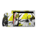 Tropical BW Sun Floral // Premium Vinyl Wrap Skin Kit Compatible with the Nintendo Switch 2 - Vinyl Skin Wrap for Nintendo Switch 2, OLED, Lite, Pro Controller, Wii & Classic Handhelds
