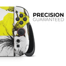 Tropical BW Sun Floral // Premium Vinyl Wrap Skin Kit Compatible with the Nintendo Switch 2 - Vinyl Skin Wrap for Nintendo Switch 2, OLED, Lite, Pro Controller, Wii & Classic Handhelds