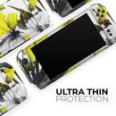 Tropical BW Sun Floral // Premium Vinyl Wrap Skin Kit Compatible with the Nintendo Switch 2 - Vinyl Skin Wrap for Nintendo Switch 2, OLED, Lite, Pro Controller, Wii & Classic Handhelds