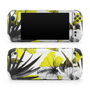 Tropical BW Sun Floral // Premium Vinyl Wrap Skin Kit Compatible with the Nintendo Switch 2 - Vinyl Skin Wrap for Nintendo Switch 2, OLED, Lite, Pro Controller, Wii & Classic Handhelds