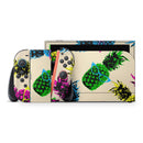 Tropical Cool Retro Pineapples // Premium Vinyl Wrap Skin Kit Compatible with the Nintendo Switch 2 - Vinyl Skin Wrap for Nintendo Switch 2, OLED, Lite, Pro Controller, Wii & Classic Handhelds