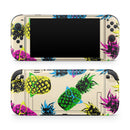 Tropical Cool Retro Pineapples // Premium Vinyl Wrap Skin Kit Compatible with the Nintendo Switch 2 - Vinyl Skin Wrap for Nintendo Switch 2, OLED, Lite, Pro Controller, Wii & Classic Handhelds