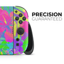 Tropical Fluorescent v1 // Premium Vinyl Wrap Skin Kit Compatible with the Nintendo Switch 2 - Vinyl Skin Wrap for Nintendo Switch 2, OLED, Lite, Pro Controller, Wii & Classic Handhelds