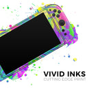 Tropical Fluorescent v1 // Premium Vinyl Wrap Skin Kit Compatible with the Nintendo Switch 2 - Vinyl Skin Wrap for Nintendo Switch 2, OLED, Lite, Pro Controller, Wii & Classic Handhelds