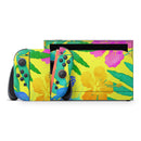 Tropical Fluorescent v2 // Premium Vinyl Wrap Skin Kit Compatible with the Nintendo Switch 2 - Vinyl Skin Wrap for Nintendo Switch 2, OLED, Lite, Pro Controller, Wii & Classic Handhelds