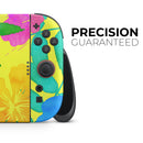Tropical Fluorescent v2 // Premium Vinyl Wrap Skin Kit Compatible with the Nintendo Switch 2 - Vinyl Skin Wrap for Nintendo Switch 2, OLED, Lite, Pro Controller, Wii & Classic Handhelds