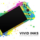 Tropical Fluorescent v2 // Premium Vinyl Wrap Skin Kit Compatible with the Nintendo Switch 2 - Vinyl Skin Wrap for Nintendo Switch 2, OLED, Lite, Pro Controller, Wii & Classic Handhelds