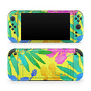 Tropical Fluorescent v2 // Premium Vinyl Wrap Skin Kit Compatible with the Nintendo Switch 2 - Vinyl Skin Wrap for Nintendo Switch 2, OLED, Lite, Pro Controller, Wii & Classic Handhelds