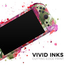 Tropical Hydrangea Flowers // Premium Vinyl Wrap Skin Kit Compatible with the Nintendo Switch 2 - Vinyl Skin Wrap for Nintendo Switch 2, OLED, Lite, Pro Controller, Wii & Classic Handhelds