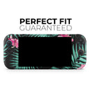 Tropical Mint and Vivid Pink Floral // Premium Vinyl Wrap Skin Kit Compatible with the Nintendo Switch 2 - Vinyl Skin Wrap for Nintendo Switch 2, OLED, Lite, Pro Controller, Wii & Classic Handhelds