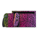 Tropical Neon Animal Print // Premium Vinyl Wrap Skin Kit Compatible with the Nintendo Switch 2 - Vinyl Skin Wrap for Nintendo Switch 2, OLED, Lite, Pro Controller, Wii & Classic Handhelds