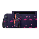 Tropical Neon Summer Flamingo // Premium Vinyl Wrap Skin Kit Compatible with the Nintendo Switch 2 - Vinyl Skin Wrap for Nintendo Switch 2, OLED, Lite, Pro Controller, Wii & Classic Handhelds