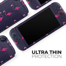 Tropical Neon Summer Flamingo // Premium Vinyl Wrap Skin Kit Compatible with the Nintendo Switch 2 - Vinyl Skin Wrap for Nintendo Switch 2, OLED, Lite, Pro Controller, Wii & Classic Handhelds