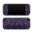 Tropical Neon Summer Flamingo // Premium Vinyl Wrap Skin Kit Compatible with the Nintendo Switch 2 - Vinyl Skin Wrap for Nintendo Switch 2, OLED, Lite, Pro Controller, Wii & Classic Handhelds