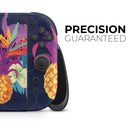 Tropical Neon Summer Reflect // Premium Vinyl Wrap Skin Kit Compatible with the Nintendo Switch 2 - Vinyl Skin Wrap for Nintendo Switch 2, OLED, Lite, Pro Controller, Wii & Classic Handhelds