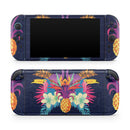 Tropical Neon Summer Reflect // Premium Vinyl Wrap Skin Kit Compatible with the Nintendo Switch 2 - Vinyl Skin Wrap for Nintendo Switch 2, OLED, Lite, Pro Controller, Wii & Classic Handhelds