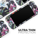 Tropical Summer Floral v3 // Premium Vinyl Wrap Skin Kit Compatible with the Nintendo Switch 2 - Vinyl Skin Wrap for Nintendo Switch 2, OLED, Lite, Pro Controller, Wii & Classic Handhelds