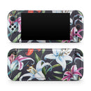 Tropical Summer Floral v3 // Premium Vinyl Wrap Skin Kit Compatible with the Nintendo Switch 2 - Vinyl Skin Wrap for Nintendo Switch 2, OLED, Lite, Pro Controller, Wii & Classic Handhelds