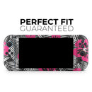 Tropical Summer Hot Pink Floral // Premium Vinyl Wrap Skin Kit Compatible with the Nintendo Switch 2 - Vinyl Skin Wrap for Nintendo Switch 2, OLED, Lite, Pro Controller, Wii & Classic Handhelds