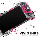Tropical Summer Hot Pink Floral // Premium Vinyl Wrap Skin Kit Compatible with the Nintendo Switch 2 - Vinyl Skin Wrap for Nintendo Switch 2, OLED, Lite, Pro Controller, Wii & Classic Handhelds