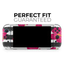 Tropical Summer Hot Pink Floral v2 // Premium Vinyl Wrap Skin Kit Compatible with the Nintendo Switch 2 - Vinyl Skin Wrap for Nintendo Switch 2, OLED, Lite, Pro Controller, Wii & Classic Handhelds