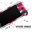 Tropical Summer Hot Pink Floral v2 // Premium Vinyl Wrap Skin Kit Compatible with the Nintendo Switch 2 - Vinyl Skin Wrap for Nintendo Switch 2, OLED, Lite, Pro Controller, Wii & Classic Handhelds