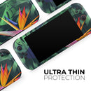 Tropical Summer Jungle v2 // Premium Vinyl Wrap Skin Kit Compatible with the Nintendo Switch 2 - Vinyl Skin Wrap for Nintendo Switch 2, OLED, Lite, Pro Controller, Wii & Classic Handhelds