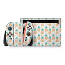 Tropical Summer Pineapple v1 // Premium Vinyl Wrap Skin Kit Compatible with the Nintendo Switch 2 - Vinyl Skin Wrap for Nintendo Switch 2, OLED, Lite, Pro Controller, Wii & Classic Handhelds