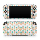 Tropical Summer Pineapple v1 // Premium Vinyl Wrap Skin Kit Compatible with the Nintendo Switch 2 - Vinyl Skin Wrap for Nintendo Switch 2, OLED, Lite, Pro Controller, Wii & Classic Handhelds