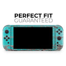 Turquoise Chipped Paint on Wood // Premium Vinyl Wrap Skin Kit Compatible with the Nintendo Switch 2 - Vinyl Skin Wrap for Nintendo Switch 2, OLED, Lite, Pro Controller, Wii & Classic Handhelds