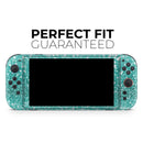 Turquoise Unfocused Glimmer // Premium Vinyl Wrap Skin Kit Compatible with the Nintendo Switch 2 - Vinyl Skin Wrap for Nintendo Switch 2, OLED, Lite, Pro Controller, Wii & Classic Handhelds