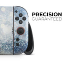 Unfocused Blue and Gold Sparkles // Premium Vinyl Wrap Skin Kit Compatible with the Nintendo Switch 2 - Vinyl Skin Wrap for Nintendo Switch 2, OLED, Lite, Pro Controller, Wii & Classic Handhelds