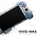 Unfocused Blue and Gold Sparkles // Premium Vinyl Wrap Skin Kit Compatible with the Nintendo Switch 2 - Vinyl Skin Wrap for Nintendo Switch 2, OLED, Lite, Pro Controller, Wii & Classic Handhelds