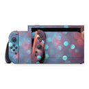 Unfocused Blue and Red Orbs // Premium Vinyl Wrap Skin Kit Compatible with the Nintendo Switch 2 - Vinyl Skin Wrap for Nintendo Switch 2, OLED, Lite, Pro Controller, Wii & Classic Handhelds