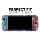 Unfocused Blue and Red Orbs // Premium Vinyl Wrap Skin Kit Compatible with the Nintendo Switch 2 - Vinyl Skin Wrap for Nintendo Switch 2, OLED, Lite, Pro Controller, Wii & Classic Handhelds