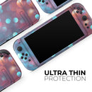 Unfocused Blue and Red Orbs // Premium Vinyl Wrap Skin Kit Compatible with the Nintendo Switch 2 - Vinyl Skin Wrap for Nintendo Switch 2, OLED, Lite, Pro Controller, Wii & Classic Handhelds
