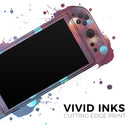 Unfocused Blue and Red Orbs // Premium Vinyl Wrap Skin Kit Compatible with the Nintendo Switch 2 - Vinyl Skin Wrap for Nintendo Switch 2, OLED, Lite, Pro Controller, Wii & Classic Handhelds