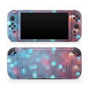 Unfocused Blue and Red Orbs // Premium Vinyl Wrap Skin Kit Compatible with the Nintendo Switch 2 - Vinyl Skin Wrap for Nintendo Switch 2, OLED, Lite, Pro Controller, Wii & Classic Handhelds